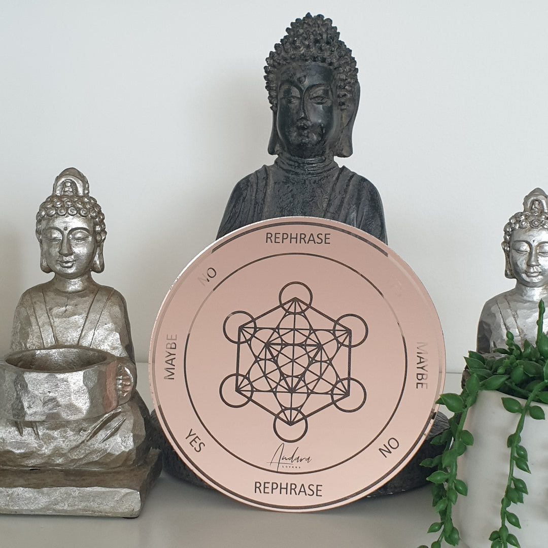 Pendulum Grid, Rose Gold Acrylic (SG019)