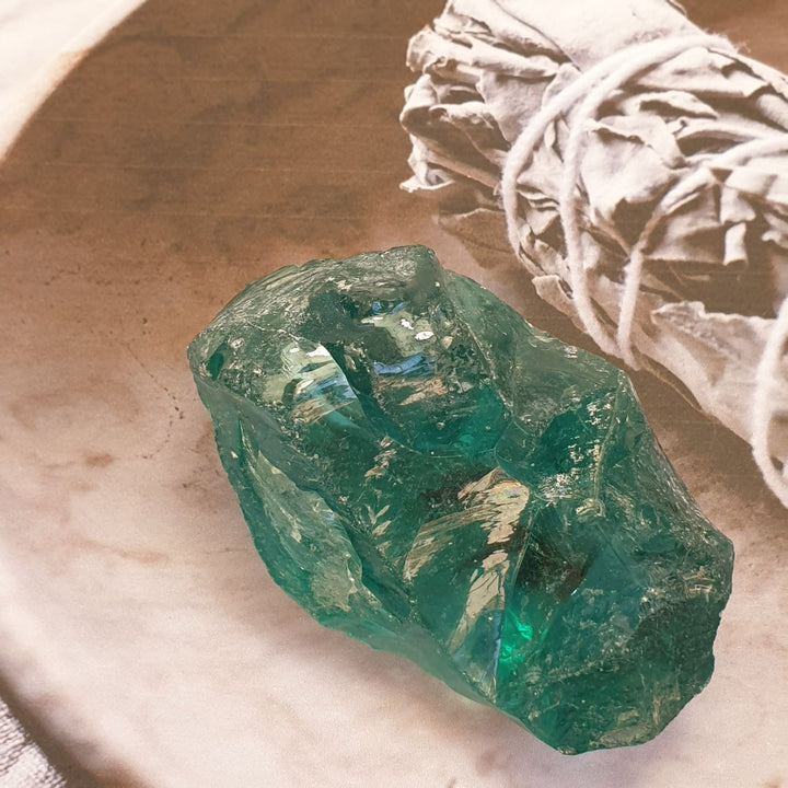 Rare African Bi-Colour Bibi - Deep Sea Green 189g (AA302)