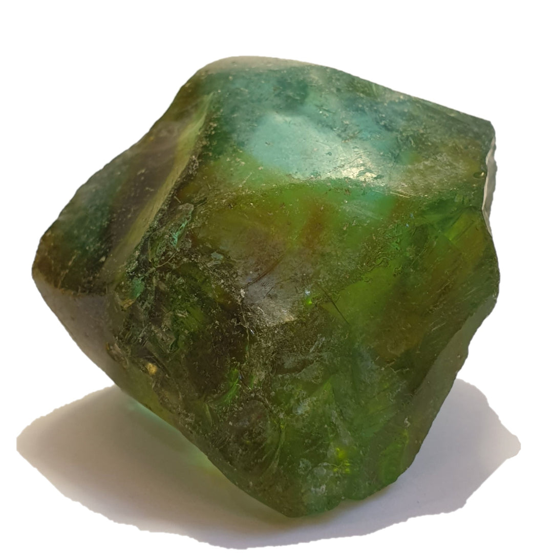 Rare African Bi-Colour Bibi - Deep Sea Green/Brown 73g (AA304)