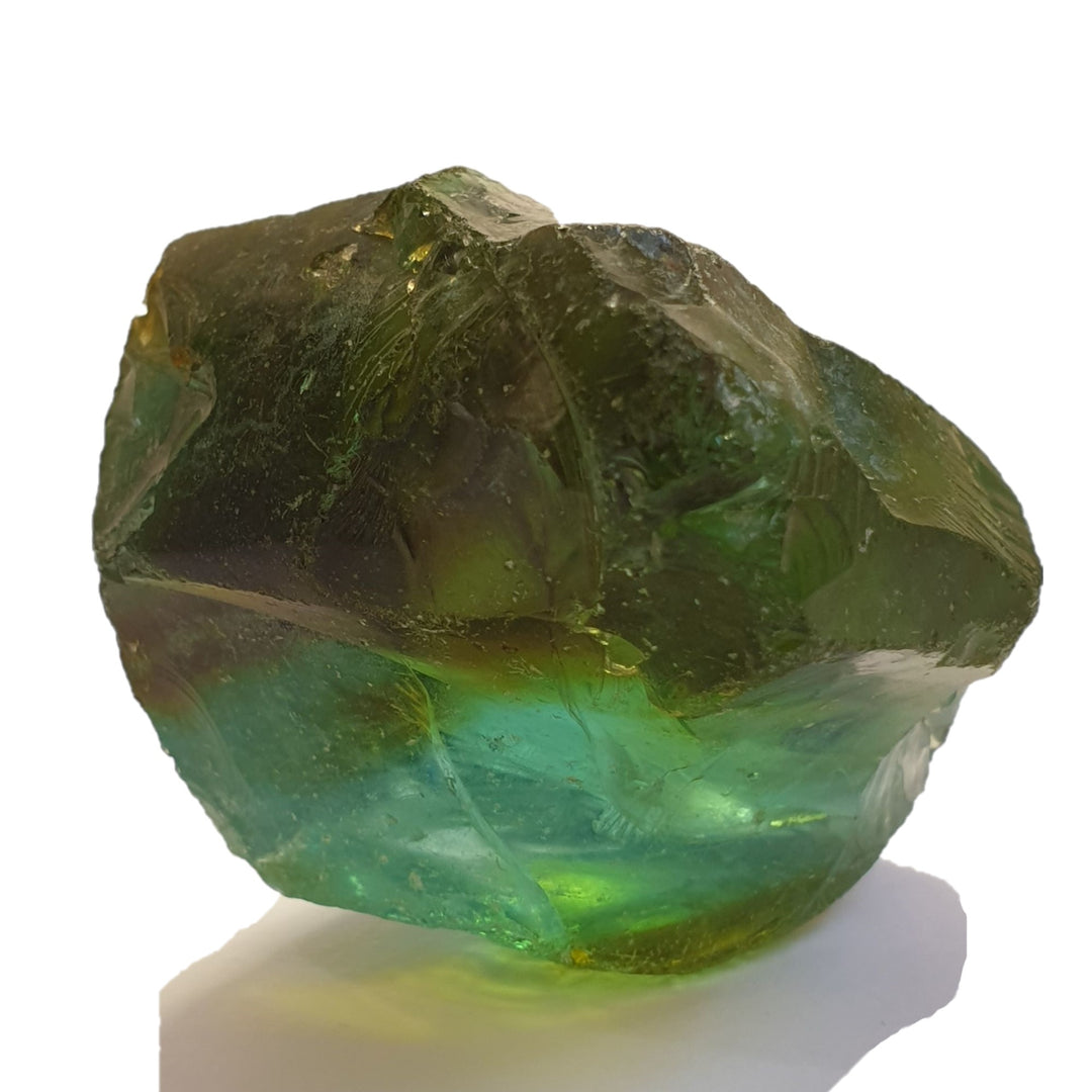Rare African Bi-Colour Bibi - Deep Sea Green/Brown 73g (AA304)