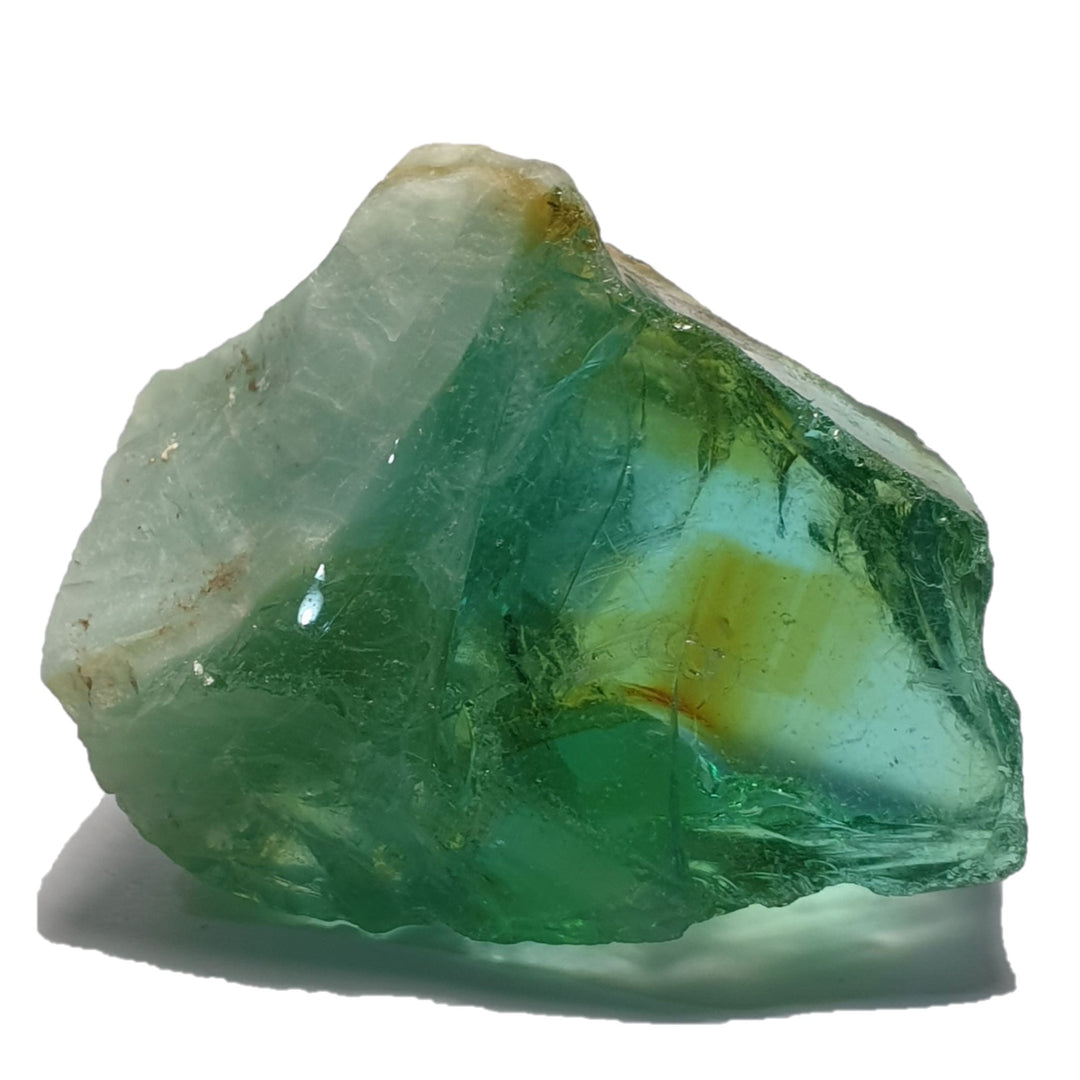 Rare African Bi-Colour Bibi - Green on Matrix 83g (AA306)