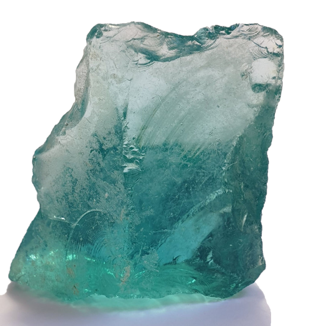 Rare African Bi-Colour Bibi - Aqua/Deep Sea Green 54g (AA307)