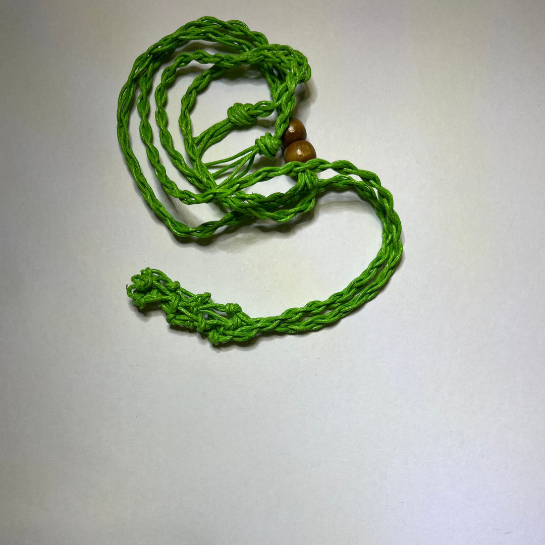 Macrame Andara Pouch - Green (M014)