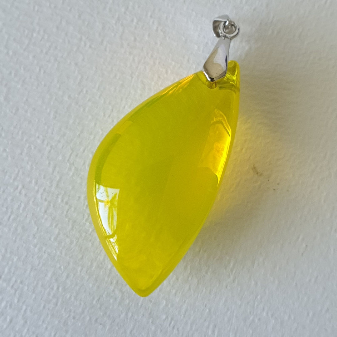 Electric Yellow Andara Polished Pendant 12g (PI147)R