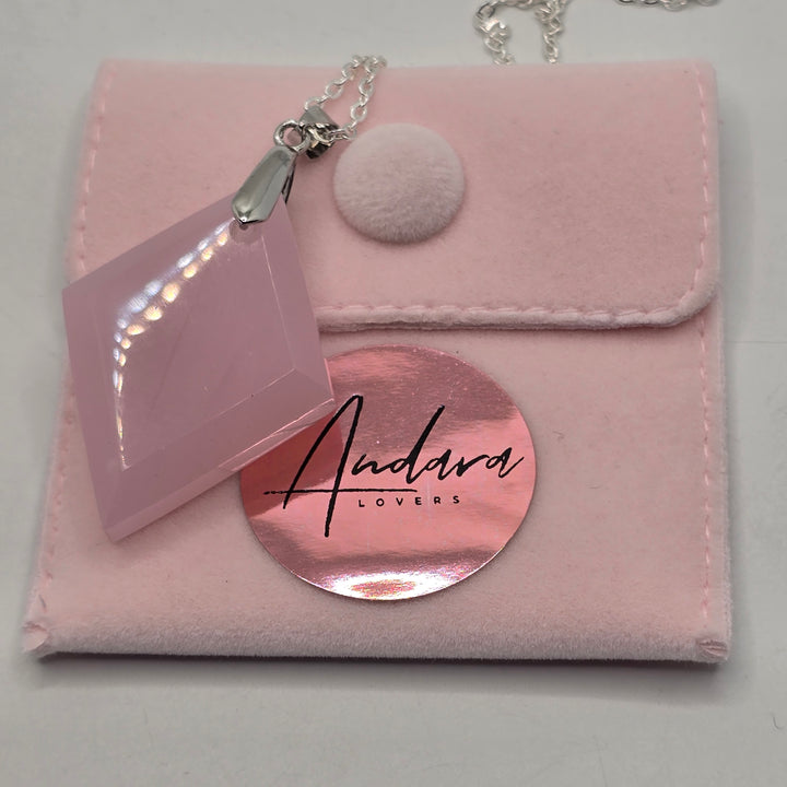 Shekinah Pink Diamond shaped ANDARA Pendant  (PI300)