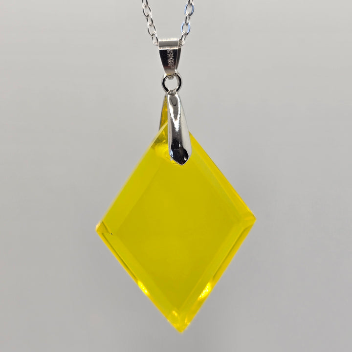 Yellow Diamond shaped ANDARA Pendant  (PI302)