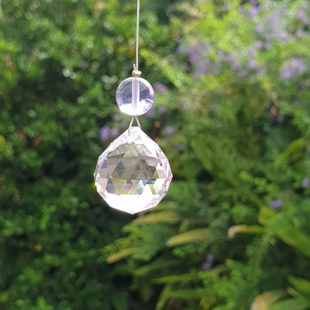 Andara Crystal Suncatcher Pink Sphere (SC009)