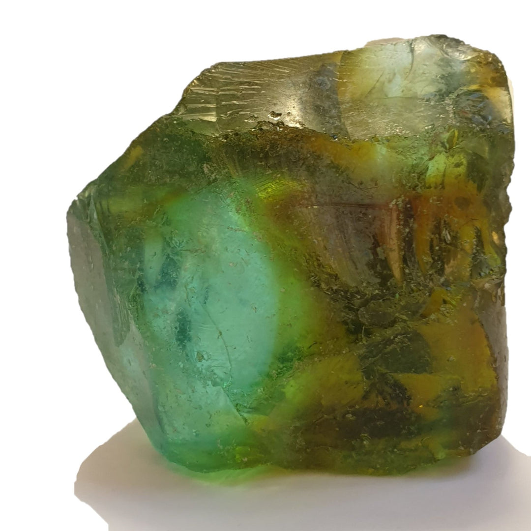 Rare African Bi-Colour Bibi - Deep Sea Green/Brown 73g (AA304)