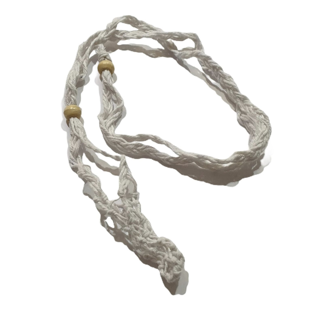Macrame Andara Pouch WHITE (M003)