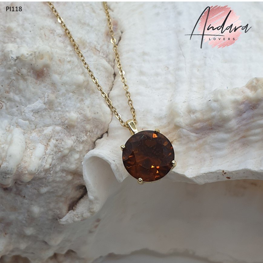 Metatrons Cube Pendant Shaman Brown GP (PI118)