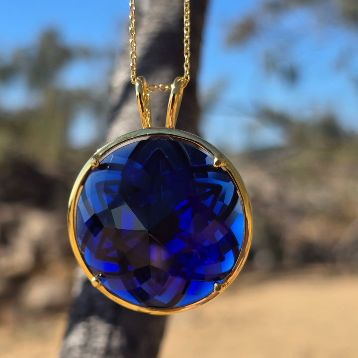 Cosmic Body Balance Pendant - Tanzanite Blue (PI289S)