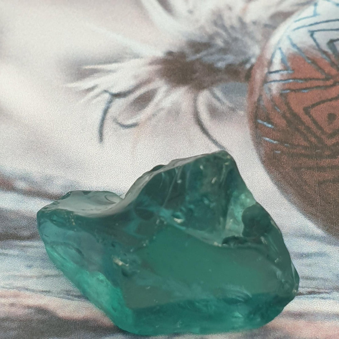 African Andara - Rare Deep Sea Green Bibi 16 grams (AA446)