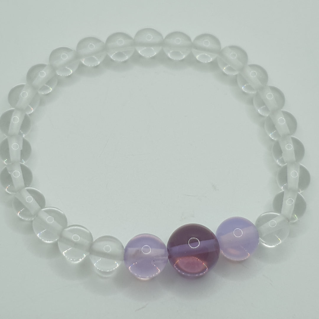 Clear/Lilac Light Body Bracelet (B035)