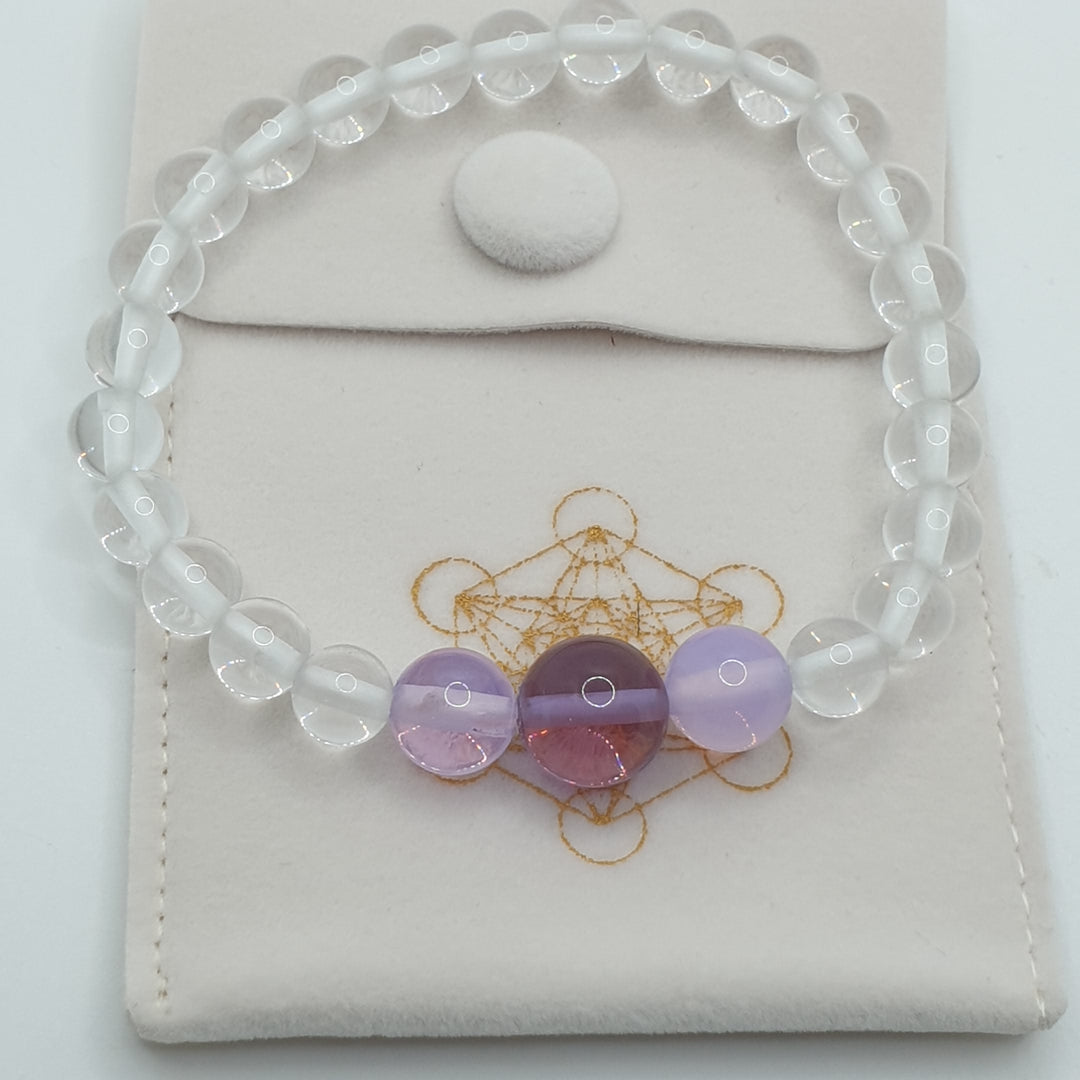 Clear/Lilac Light Body Bracelet (B035)