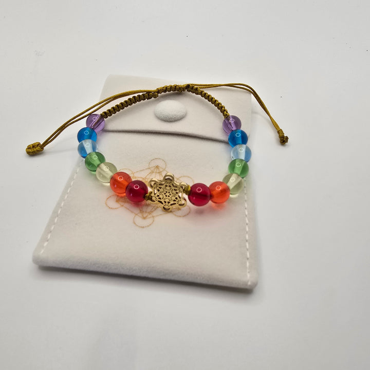 Chakra woven Light  Body Bracelet (B062)
