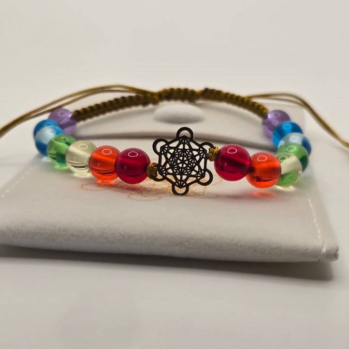 Chakra woven Light  Body Bracelet (B062)