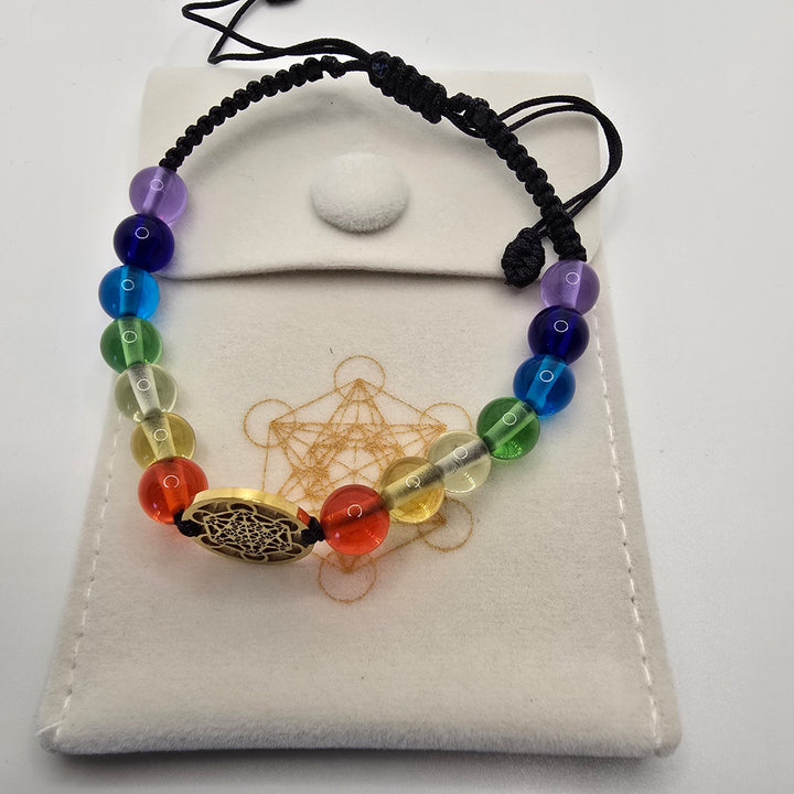 Chakra woven Light  Body Bracelet (B063)