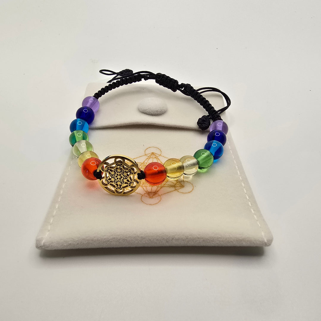Chakra woven Light  Body Bracelet (B063)
