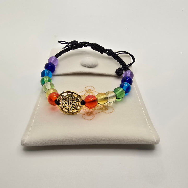 Chakra woven Light  Body Bracelet (B063)