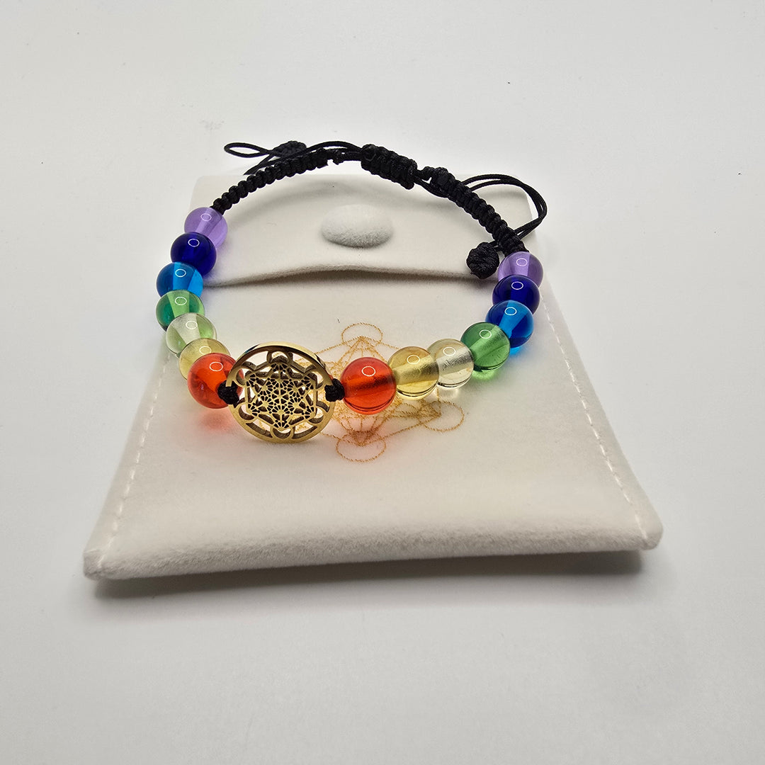 Chakra woven Light  Body Bracelet (B063)
