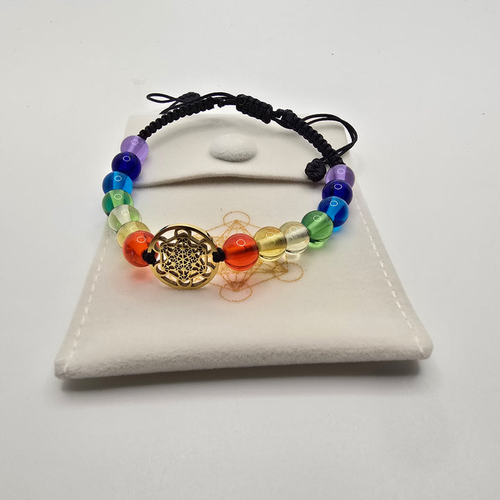 Chakra woven Light  Body Bracelet (B063)