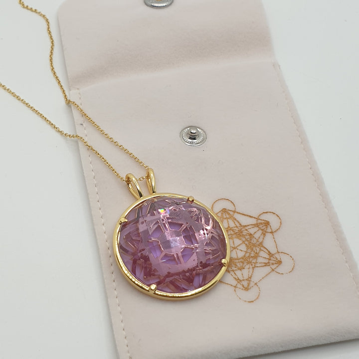 Cosmic Body Balance Pendant - Lilac (PI290R)