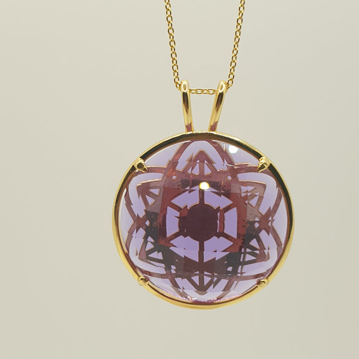 Cosmic Body Balance Pendant - Lilac (PI290R)