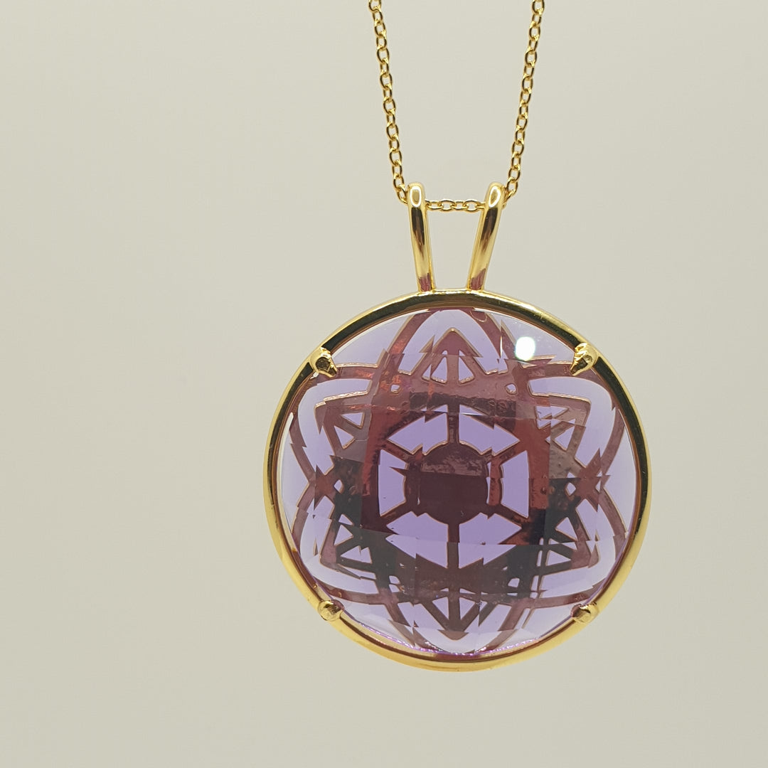 Cosmic Body Balance Pendant - Lilac (PI290R)