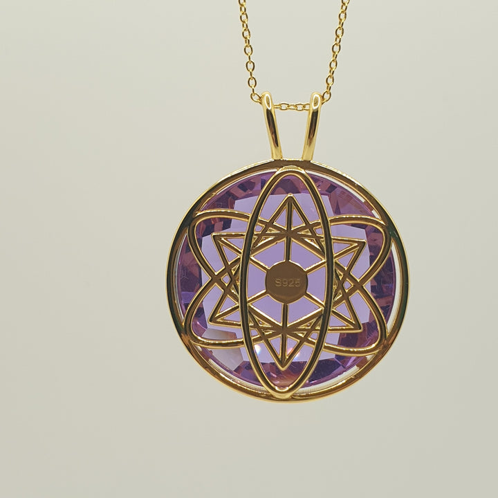 Cosmic Body Balance Pendant - Lilac (PI290R)