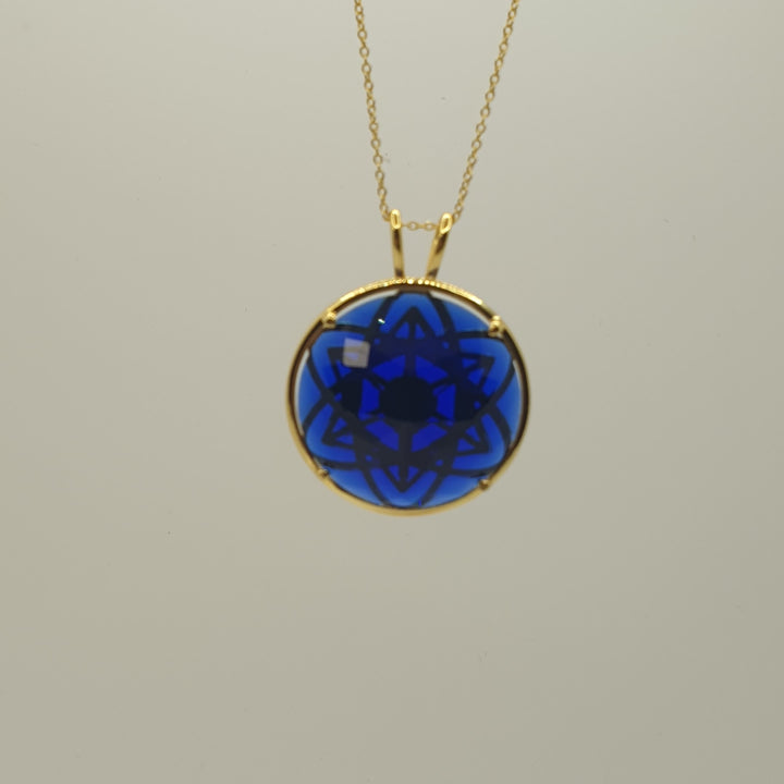 Cosmic Body Balance Pendant - Tanzanite Blue (PI289S)