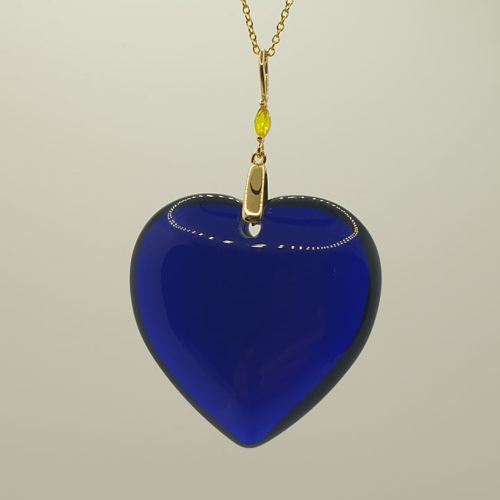 Tanzanite Fire Heart Pendant  (PI294R)