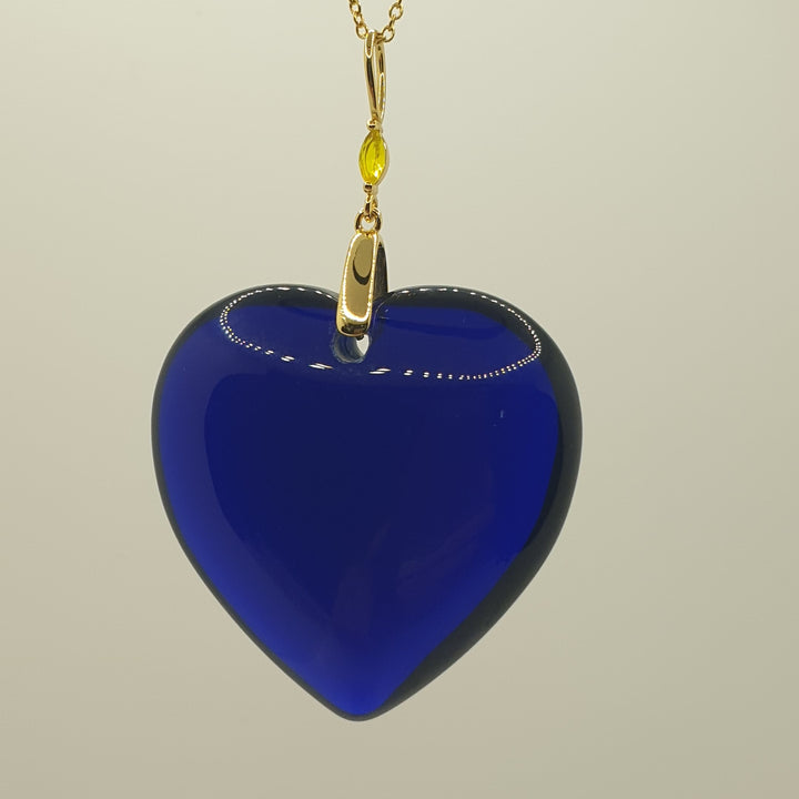 Tanzanite Fire Heart Pendant  (PI294R)