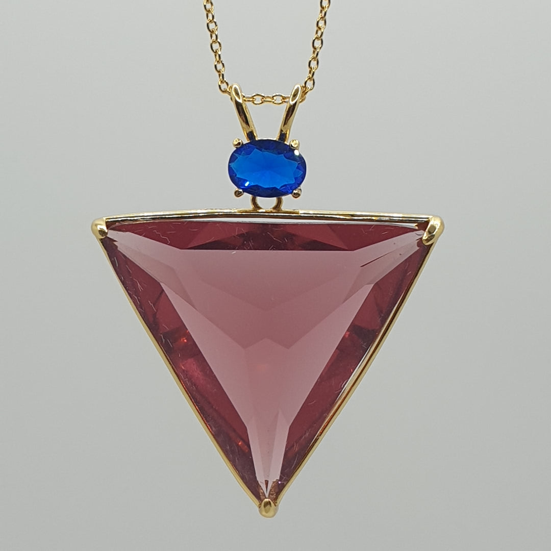 Angelic Star Pendant, Magic/Blue, Gold Plated (P1225)