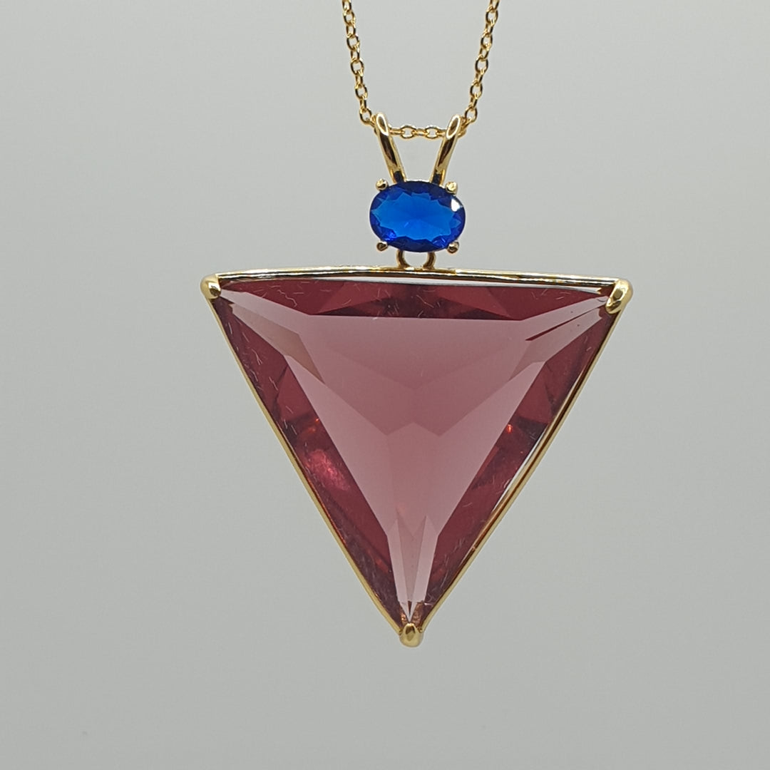 Angelic Star Pendant, Magic/Blue, Gold Plated (P1225)