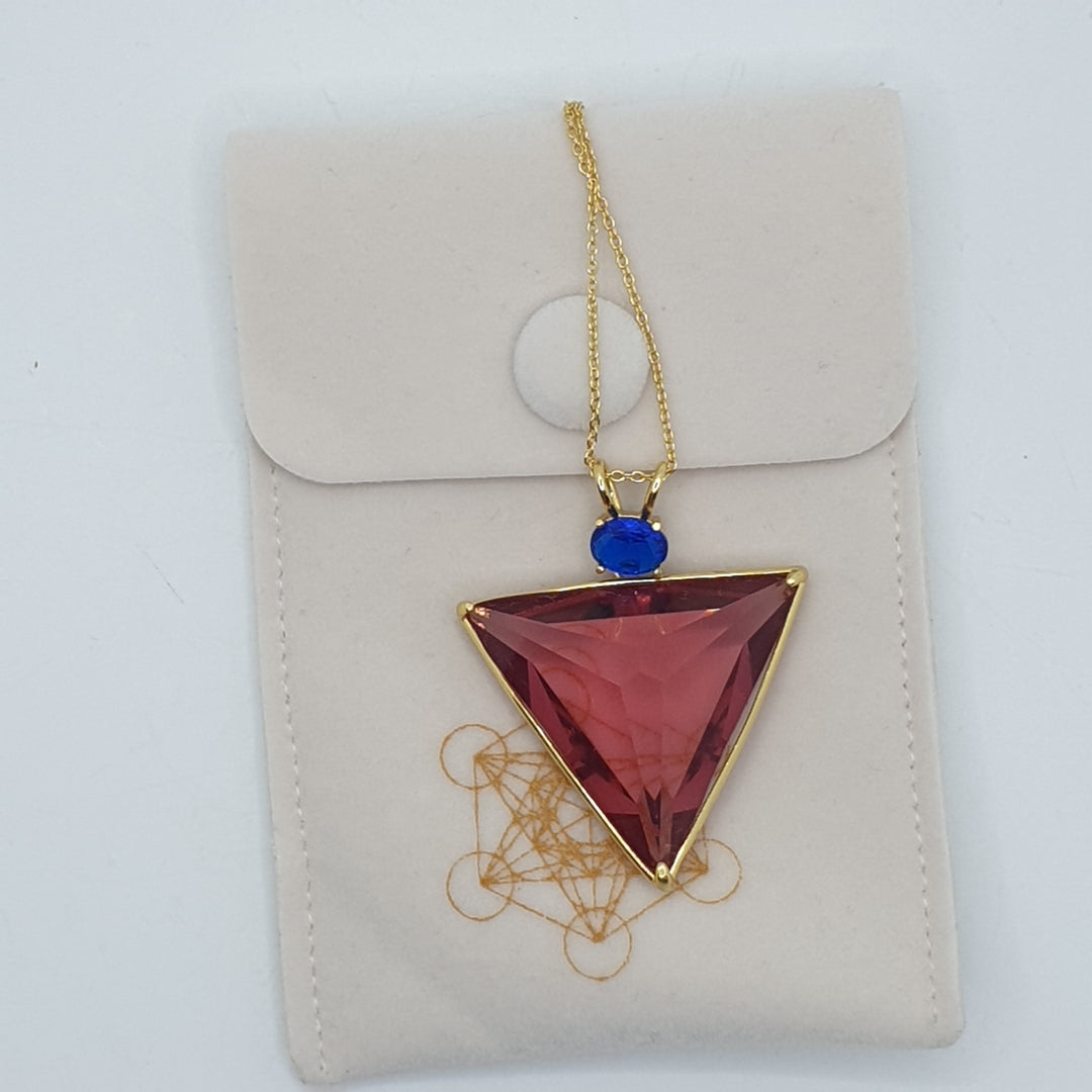 Angelic Star Pendant, Magic/Blue, Gold Plated (P1225)