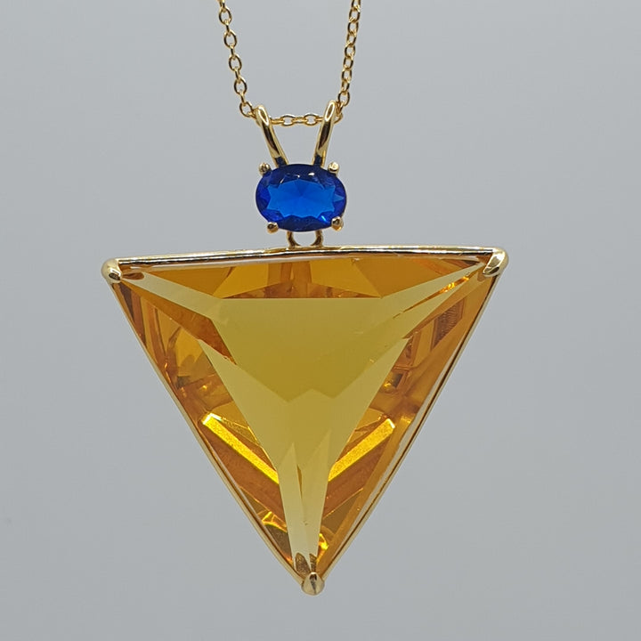 Angelic Star Pendant, Gold/Blue (P1229)