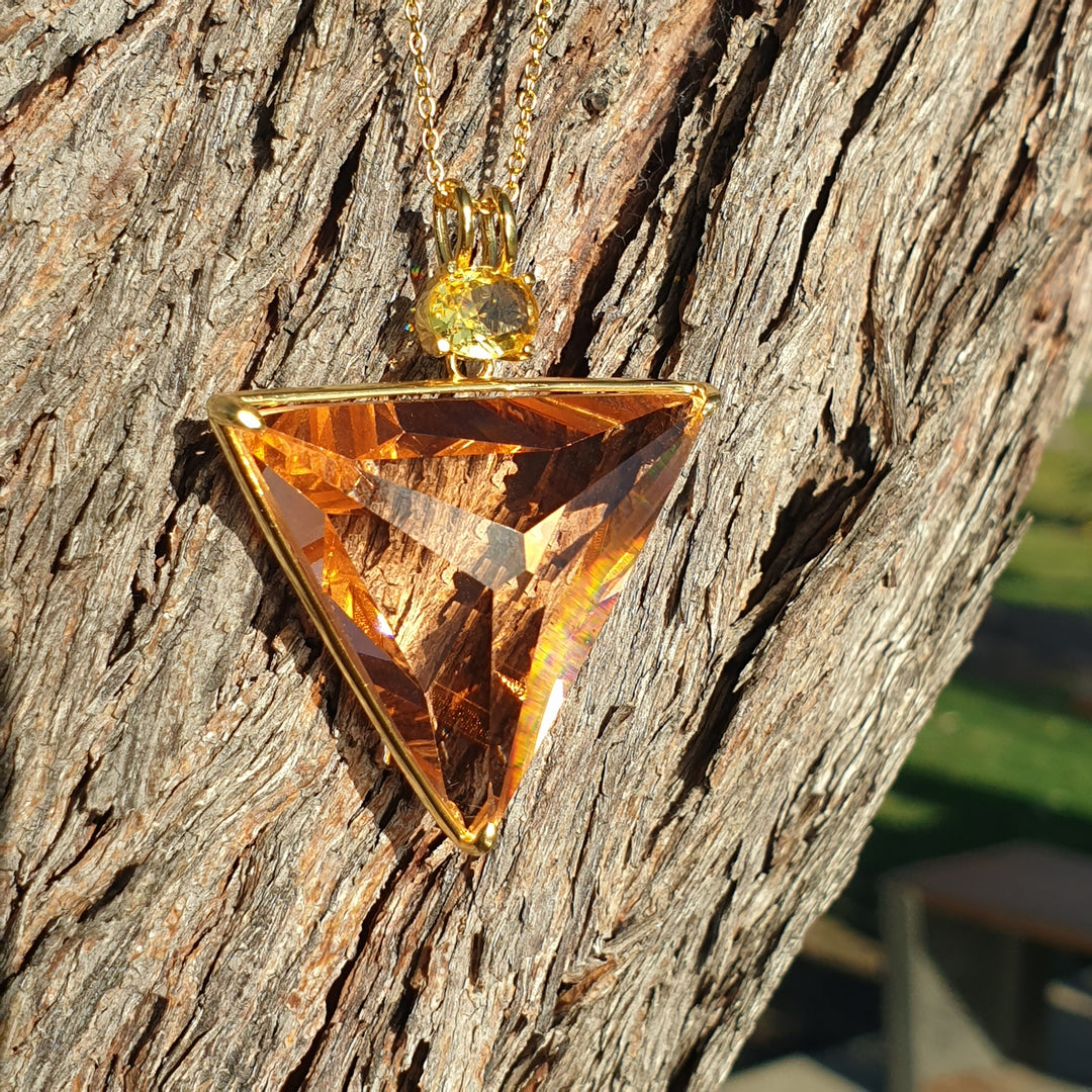 Angelic Star Pendant, Rose Gold/Yellow, Gold Plated (PI245)