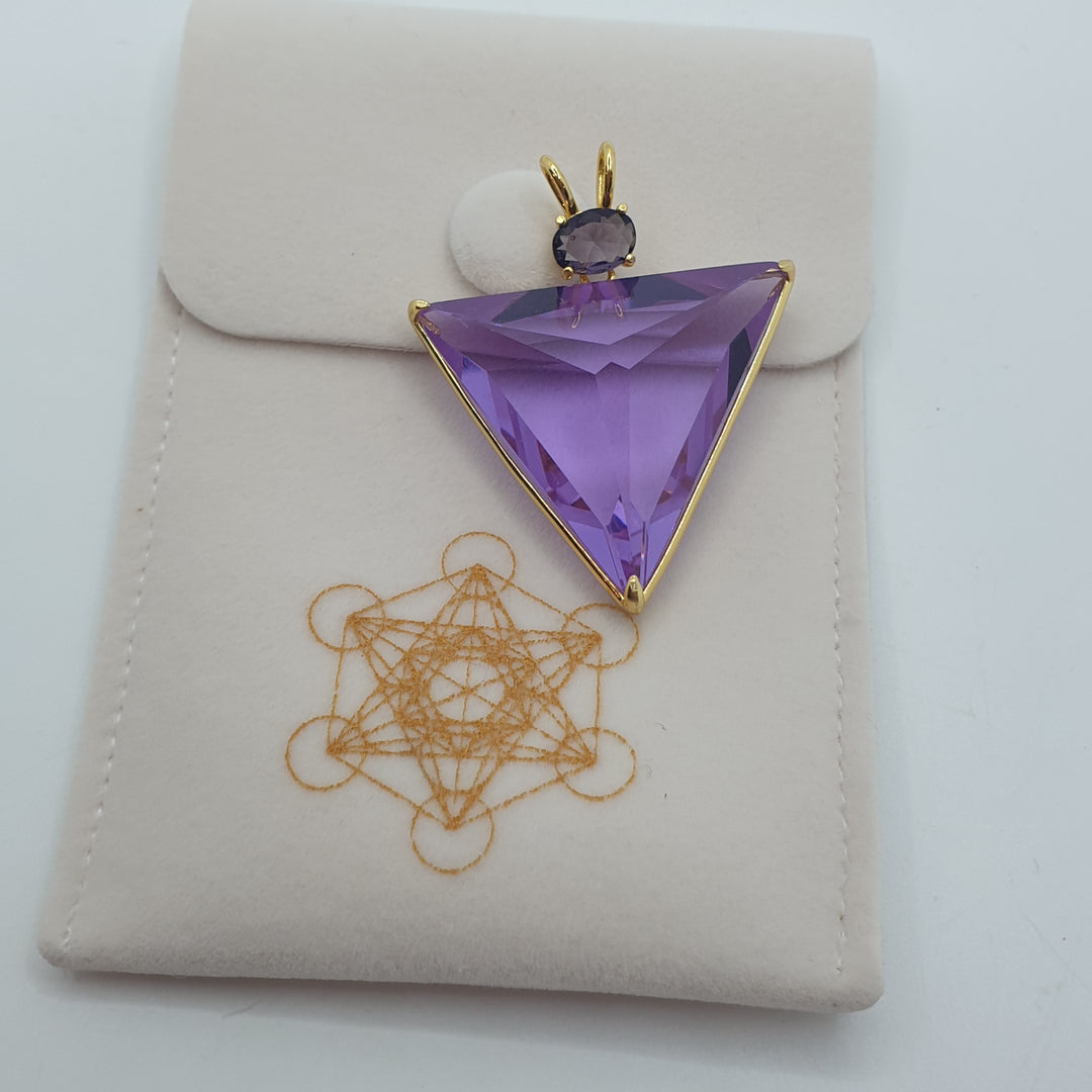 Angelic Star Pendant, ,Lilac/Purple Gold Plated (PI257)