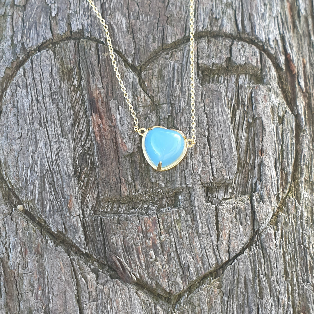 Gentle Heart Pendant - Blue Shekinah (PI287)