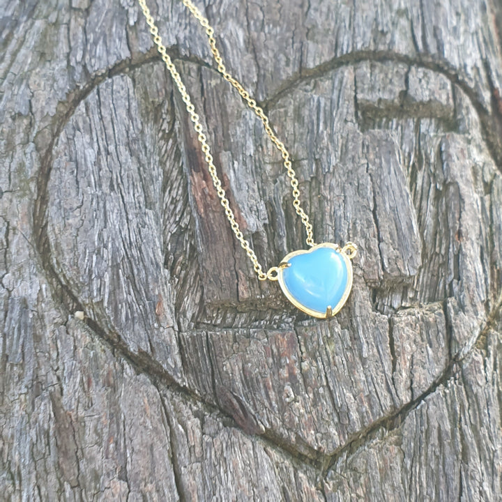 Gentle Heart Pendant - Blue Shekinah (PI287)