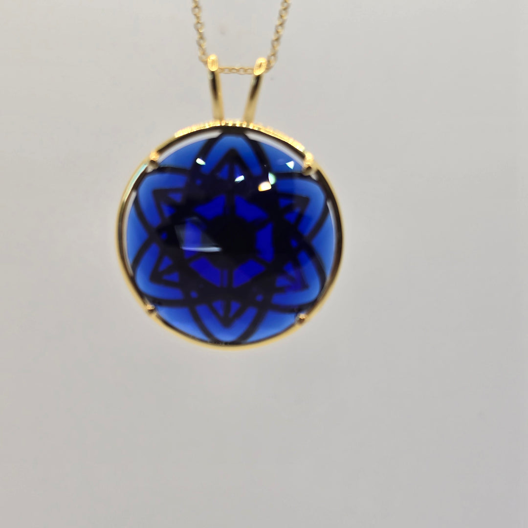 Cosmic Body Balance Pendant - Tanzanite Blue (PI289S)