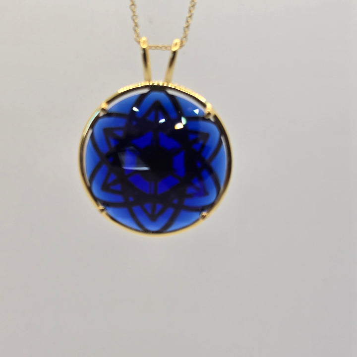 Cosmic Body Balance Pendant - Tanzanite Blue (PI289S)