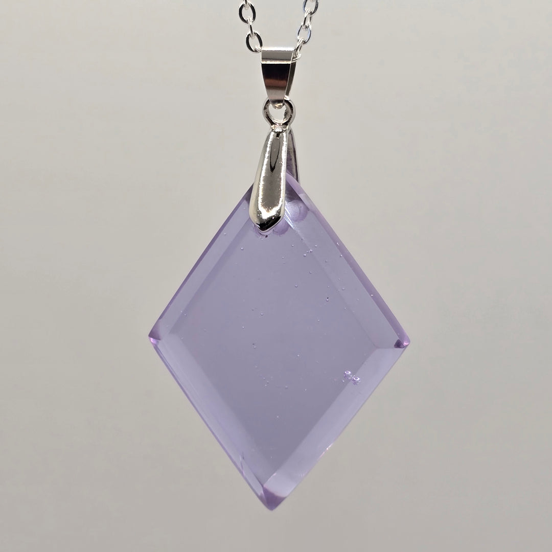 Lilac Diamond shaped ANDARA Pendant  (PI299)