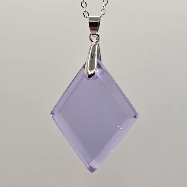 Lilac Diamond shaped ANDARA Pendant  (PI299)