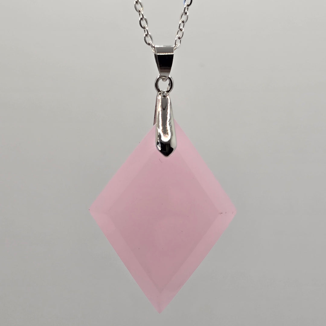 Shekinah Pink Diamond shaped ANDARA Pendant  (PI300)