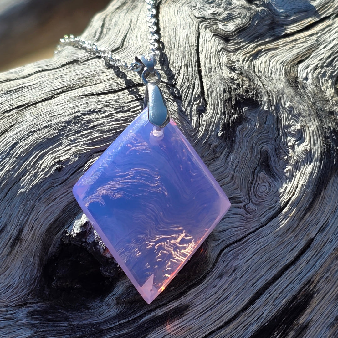 Shekinah Lilac Diamond shaped ANDARA Pendant  (PI301)