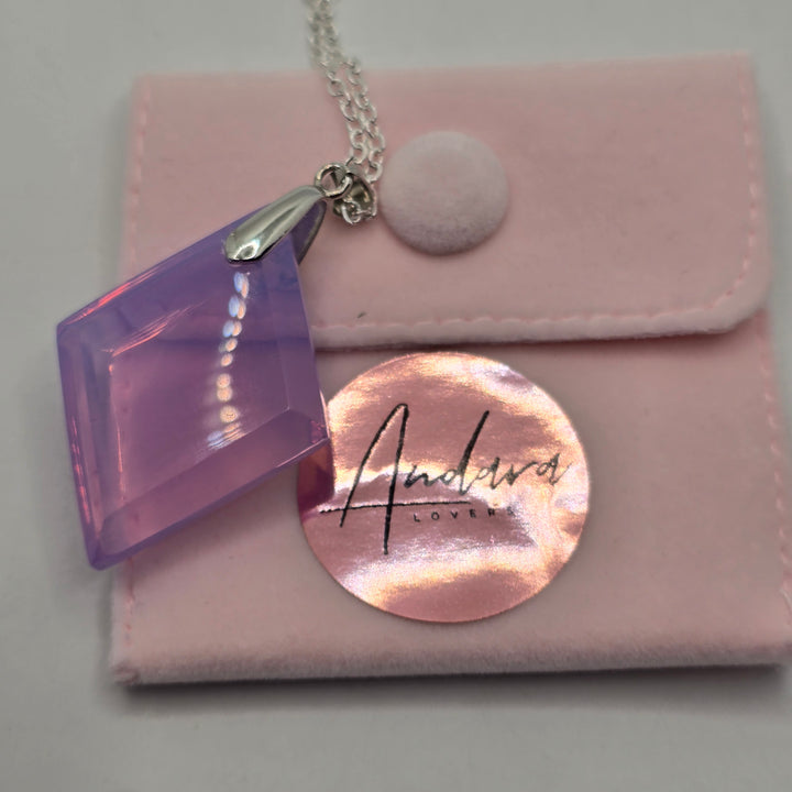 Shekinah Lilac Diamond shaped ANDARA Pendant  (PI301)