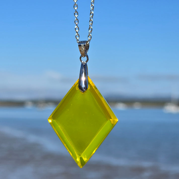 Yellow Diamond shaped ANDARA Pendant  (PI302)