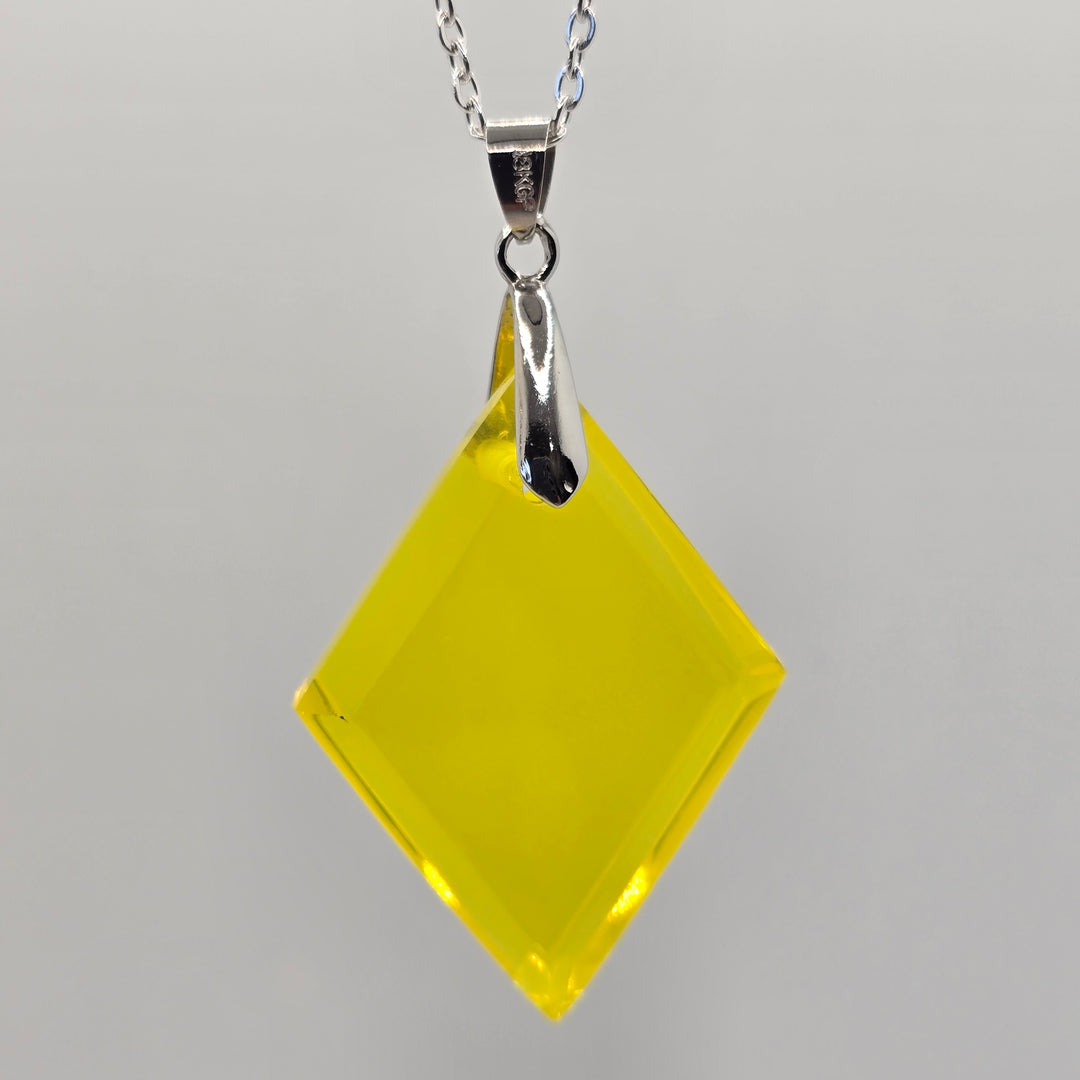 Yellow Diamond shaped ANDARA Pendant  (PI302)