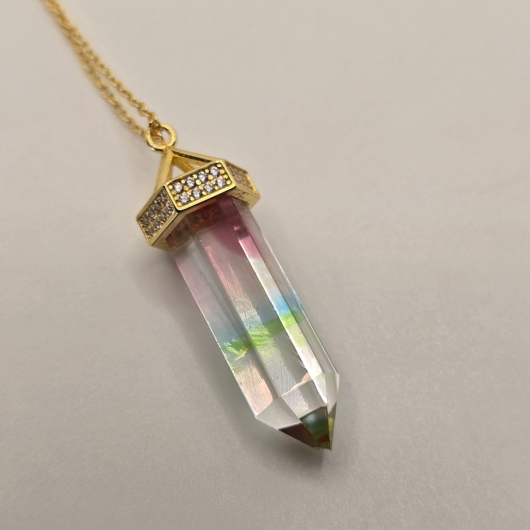 PI319 — Infinite Light — Pure Flow | Pink, Blue, Green and Clear Rainbow Andara